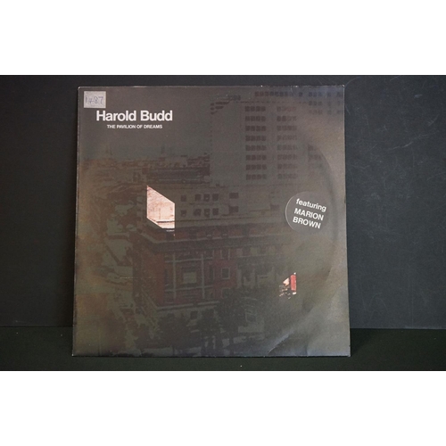 97A - Vinyl - 8 mainly Brian Eno or related LP's including Harold Budd The Pavilion Of Dreams (OBS 10), Mu... 