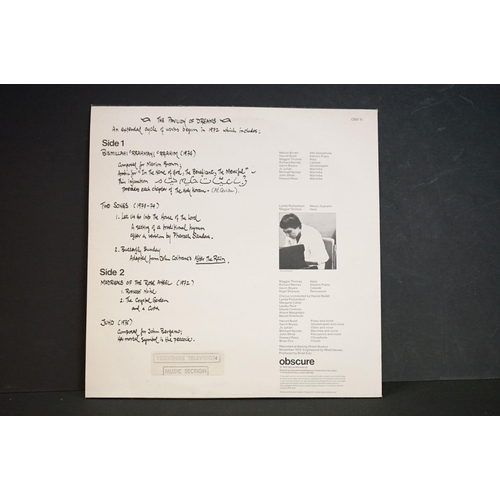 97A - Vinyl - 8 mainly Brian Eno or related LP's including Harold Budd The Pavilion Of Dreams (OBS 10), Mu... 