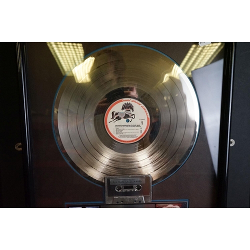 968 - Memorabilia - George Harrison RIAA platinum to commemorate the sale of more than 1,000,000 copies of... 