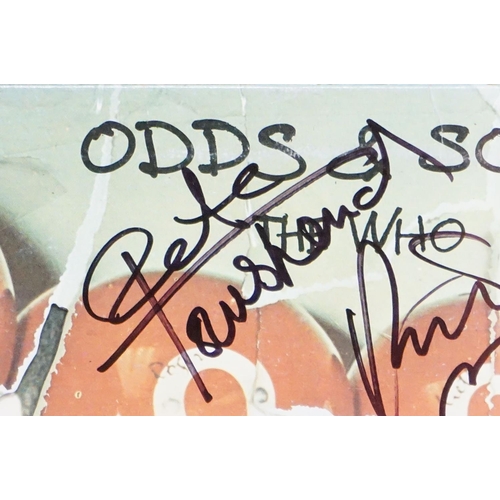 1041 - Memorabilia / Autograph - Framed and glazed The Who display containing a signed copy of the Odds & S... 