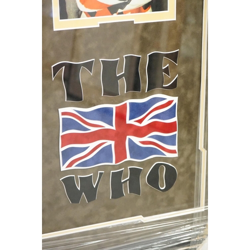 1041 - Memorabilia / Autograph - Framed and glazed The Who display containing a signed copy of the Odds & S... 