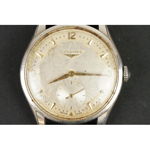 369A - Gents Longines manual wind wristwatch with subsidiary second dial