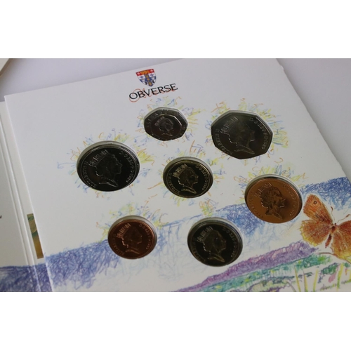 172 - A collection of Ten British uncirculated coin year sets to include 1982, 1983, 1984, 1985, 1986, 198... 