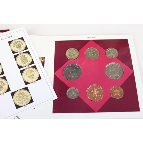 173 - A collection of Ten British uncirculated coin year sets to include 1992, 1993, 1994, 1995, 1996, 199... 