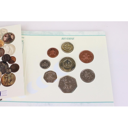 173 - A collection of Ten British uncirculated coin year sets to include 1992, 1993, 1994, 1995, 1996, 199... 