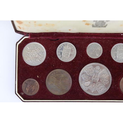 63 - A cased Royal Mint Queen Elizabeth II coin year set, dated 1953.