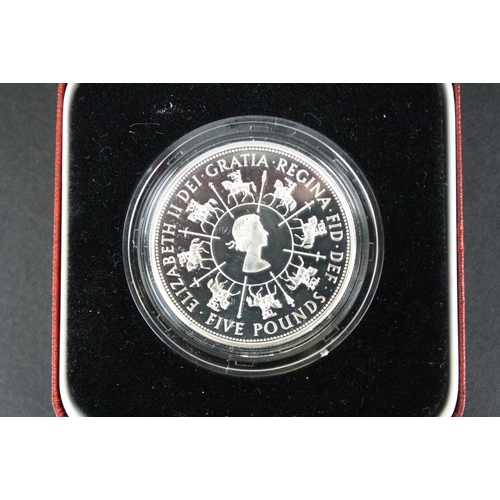 220 - A Royal Mint 50th Anniversary of The Battle of Britain silver proof commemorative medallion complete... 