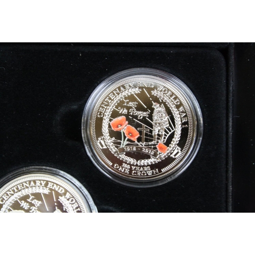 35 - The Bradford Exchange Lest We Forget proof two coin set, contains one silver proof one crown coin to... 