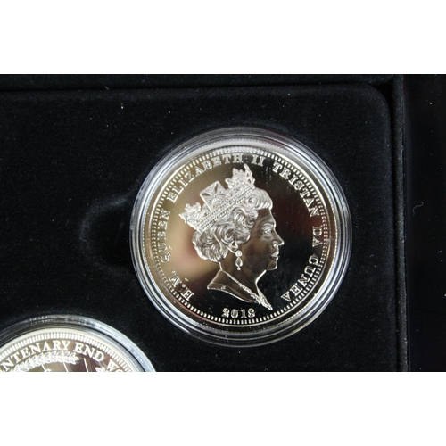 35 - The Bradford Exchange Lest We Forget proof two coin set, contains one silver proof one crown coin to... 