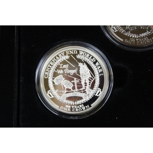 35 - The Bradford Exchange Lest We Forget proof two coin set, contains one silver proof one crown coin to... 