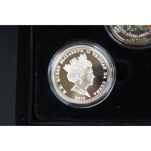 35 - The Bradford Exchange Lest We Forget proof two coin set, contains one silver proof one crown coin to... 