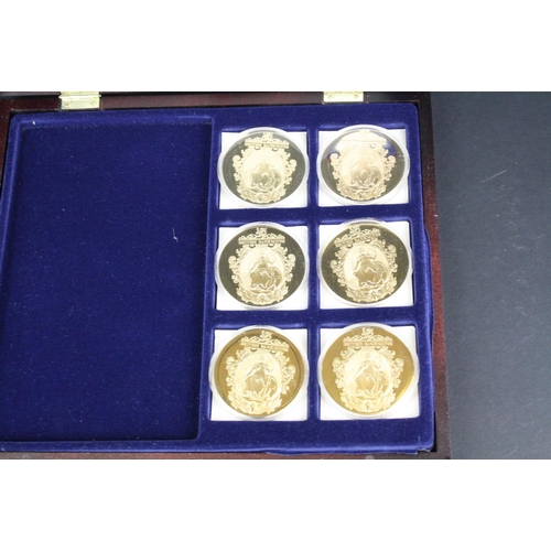 39 - The Windsor Mint British Banknote commemorative coin strike, a set of six capsulated coins commemora... 