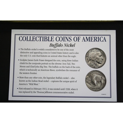 43 - A small collection of United States of America collectors coins to include an 1889 American Uncircul... 