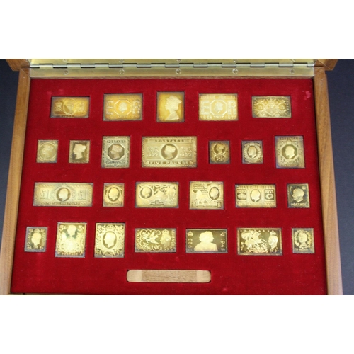 45 - A set of hallmarked sterling silver ingots 'The Stamps Of Royalty, ' all pieces individually hallmar... 