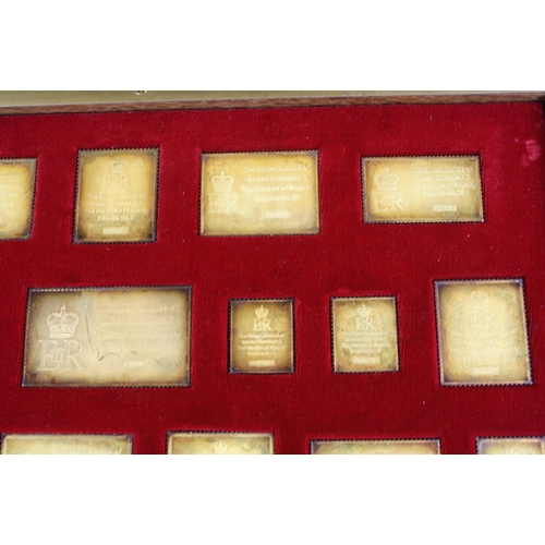 45 - A set of hallmarked sterling silver ingots 'The Stamps Of Royalty, ' all pieces individually hallmar... 