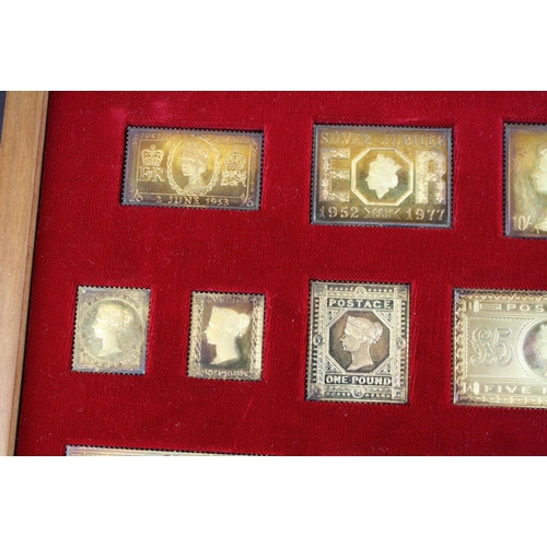 45 - A set of hallmarked sterling silver ingots 'The Stamps Of Royalty, ' all pieces individually hallmar... 