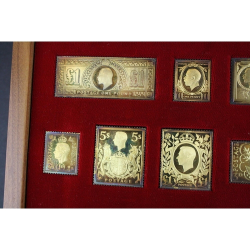 45 - A set of hallmarked sterling silver ingots 'The Stamps Of Royalty, ' all pieces individually hallmar... 