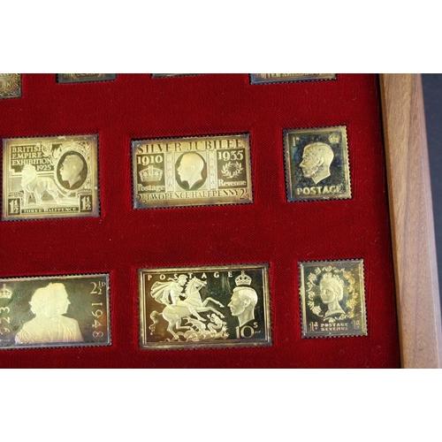 45 - A set of hallmarked sterling silver ingots 'The Stamps Of Royalty, ' all pieces individually hallmar... 