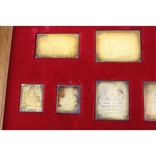 45 - A set of hallmarked sterling silver ingots 'The Stamps Of Royalty, ' all pieces individually hallmar... 