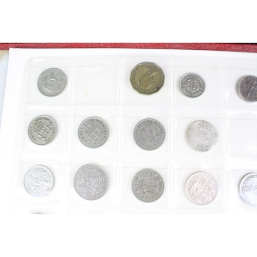 47 - A small collection of British pre decimal and foreign coins to include silver examples contained wit... 