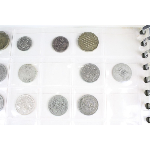 47 - A small collection of British pre decimal and foreign coins to include silver examples contained wit... 