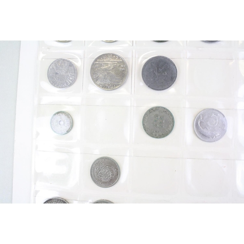 47 - A small collection of British pre decimal and foreign coins to include silver examples contained wit... 