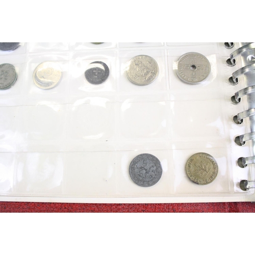 47 - A small collection of British pre decimal and foreign coins to include silver examples contained wit... 