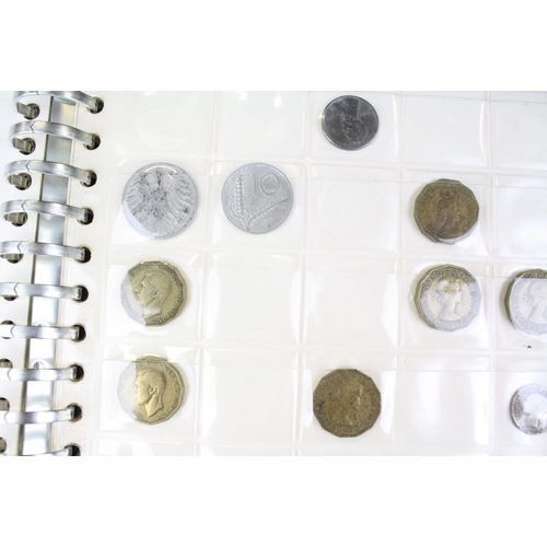 47 - A small collection of British pre decimal and foreign coins to include silver examples contained wit... 