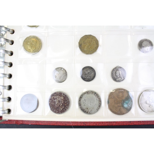 47 - A small collection of British pre decimal and foreign coins to include silver examples contained wit... 