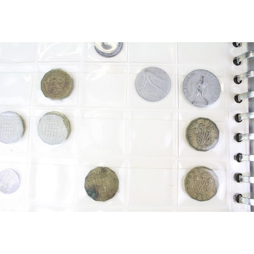 47 - A small collection of British pre decimal and foreign coins to include silver examples contained wit... 