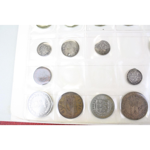 47 - A small collection of British pre decimal and foreign coins to include silver examples contained wit... 