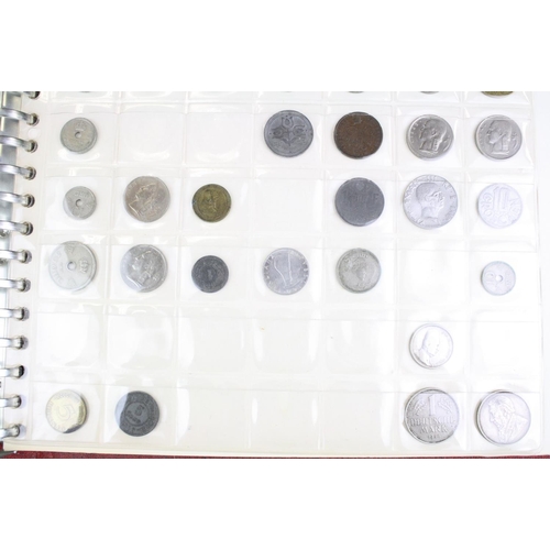 47 - A small collection of British pre decimal and foreign coins to include silver examples contained wit... 