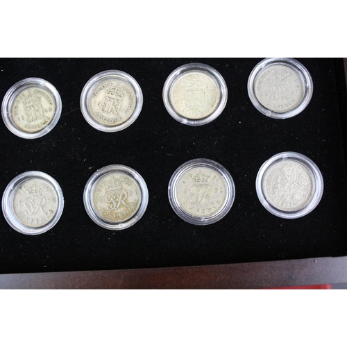48 - A Danbury Mint The Last of the Sixpence coin collection with  thirty-two sixpences running consecuti... 