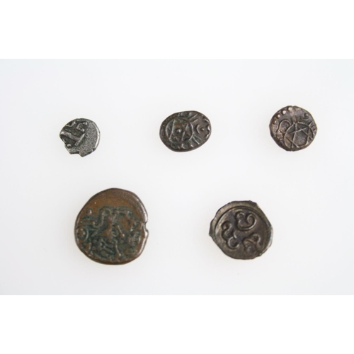 71 - A collection of five ancient celtic staters / coins.