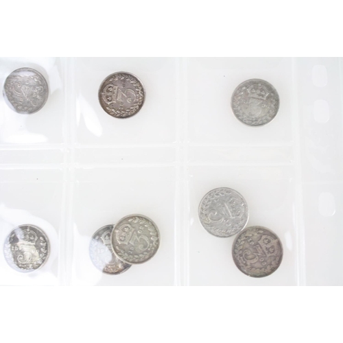 73 - A good collection of British pre decimal silver threepence and sixpence coins to include Queen Victo... 