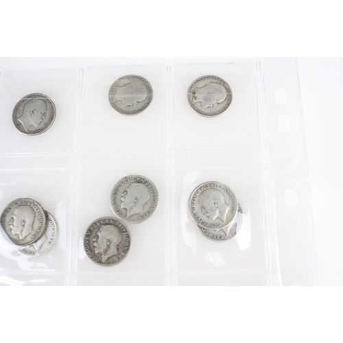 73 - A good collection of British pre decimal silver threepence and sixpence coins to include Queen Victo... 