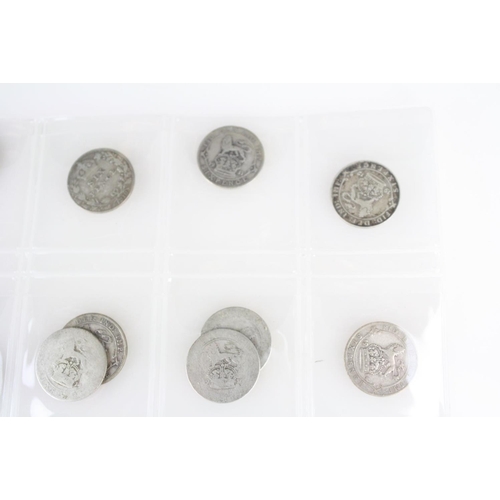 73 - A good collection of British pre decimal silver threepence and sixpence coins to include Queen Victo... 