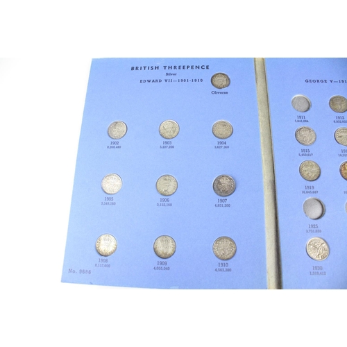 74 - A collection of British pre decimal silver coins to include King Edward VII shillings, King George V... 