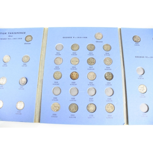 74 - A collection of British pre decimal silver coins to include King Edward VII shillings, King George V... 