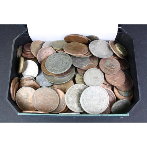 75 - A small collection of British and Foreign coins to include British pre decimal silver examples.