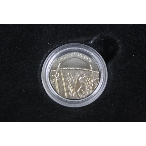 105 - A British Royal Mint 2008 Undated 20p coin in fitted display box and complete with COA.