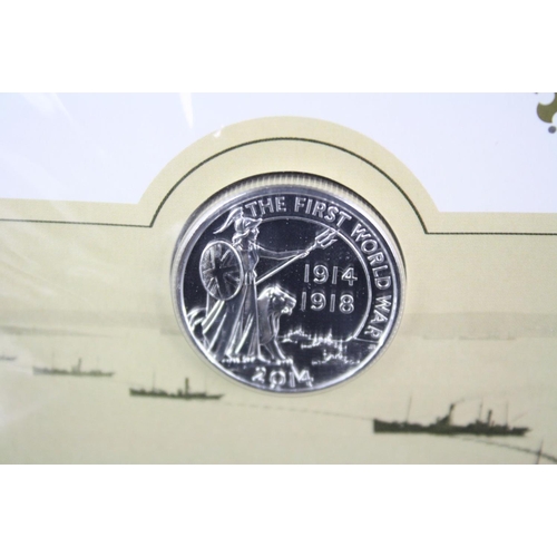 111 - A Britannia 2015 UK £50 fine silver coin together with the Outbreak 2014 UK £20 fine silver coin, bo... 