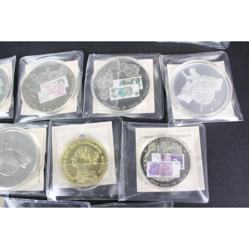 121 - A large Collection of mixed proof collectors coins with COA's.