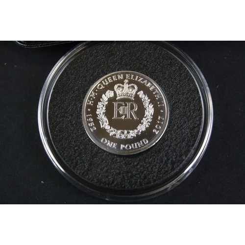 82 - A collection of six Jubilee Mint fine silver proof coins to include The 40th Anniversary of Concorde... 