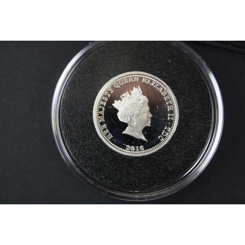 86 - A collection of six Jubilee Mint fine silver proof coins to include The Queen Elizabeth II 90th Birt... 