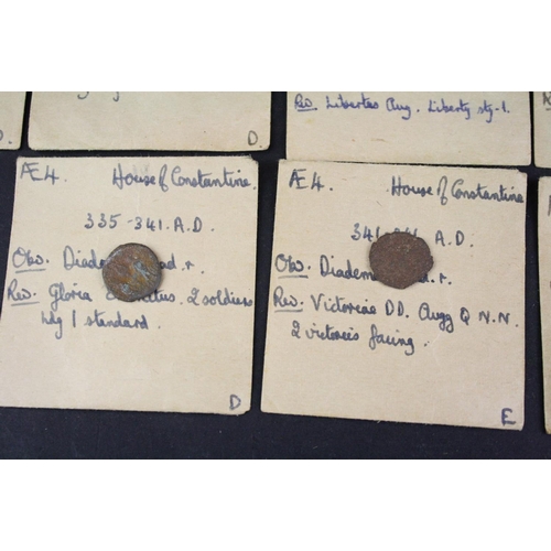 99 - A collection of over fifteen ancient Roman coins to include Claudius II and Constantine examples.