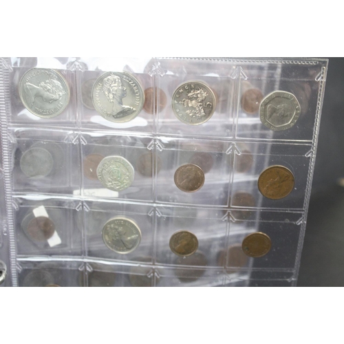 134 - A collection of mainly British decimal and pre decimal coins to include many pre 1947 silver example... 