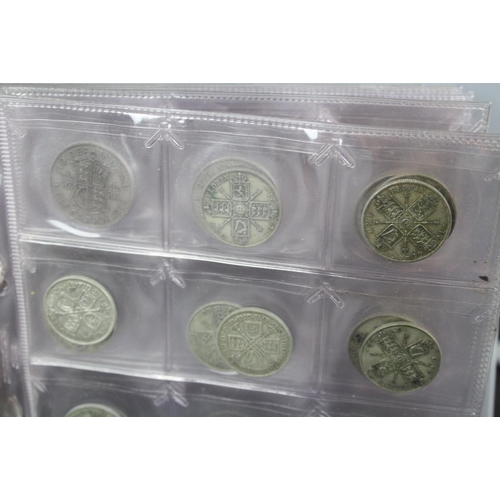 134 - A collection of mainly British decimal and pre decimal coins to include many pre 1947 silver example... 