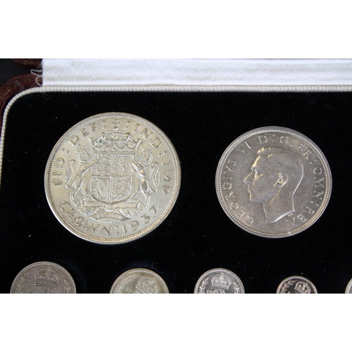 135 - A Royal Mint United Kingdom King George VI 1937 Coin specimen set to include Maundy silver set.