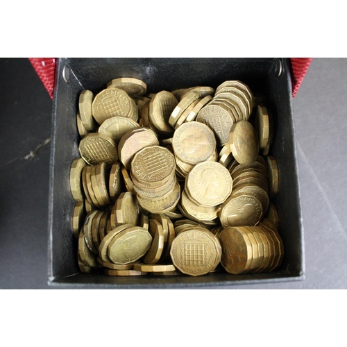 164 - A collection of mainly British pre decimal coins and foreign coins.